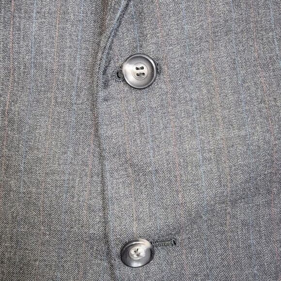 Witty Brothers Gray Pinstripe Sports Coat Blazer Size 54R Wool Blend - Picture 6 of 10